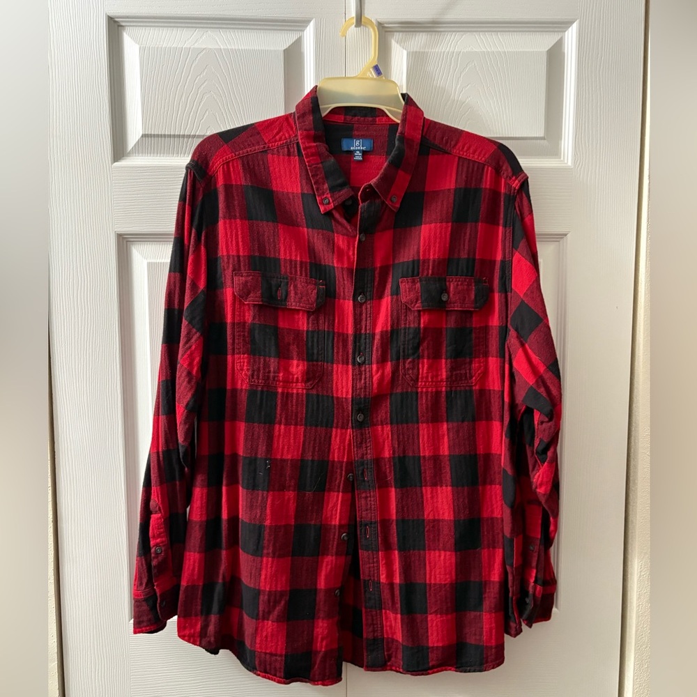 George Red and Black Checkered Shirt